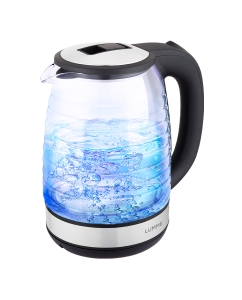 Купить Чайник электрический LUMME LU-4103 2 л прозрачный, черный в E-mobi
