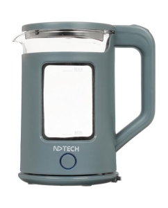 Купить Чайник электрический NDTech EK081 1.8 л прозрачный, серый в E-mobi