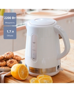 Купить Чайник электрический Galaxy GL 0225 1.7 л белый в E-mobi