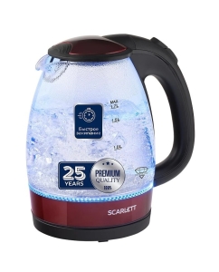 Купить Чайник электрический Scarlett SC-EK27G92 1.7л бордовый в E-mobi