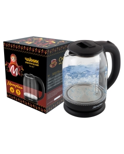 Купить Чайник электрический Матрёна MA-007 1.8 л черный, прозрачный  в E-mobi