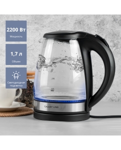 Купить Чайник электрический Galaxy GL0560 1.7 л черный в E-mobi