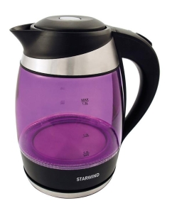 Купить Чайник электрический STARWIND SKG2217 1.8 л фиолетовый, черный в E-mobi