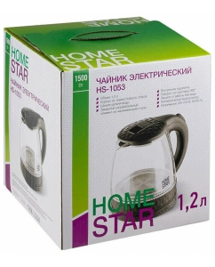 Купить Чайник электрический HomeStar HS-1053 1.2 л черный  в E-mobi