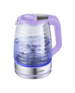 Купить Чайник электрический LUMME LU-158 2.2 л фиолетовый, черный  в E-mobi