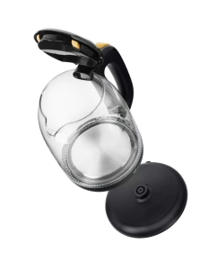 Купить Чайник электрический Kitfort КТ-625-4 1.7 л черный, прозрачный, желтый  в E-mobi