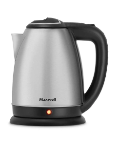 Купить Чайник электрический Maxwell MW-1081(ST) 1.8 л серебристый, черный в E-mobi