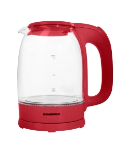 Купить Чайник электрический MAUNFELD MGK-613CH 1.7 л прозрачный, красный в E-mobi