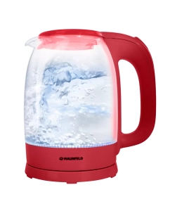 Купить Чайник электрический MAUNFELD MGK-613CH 1.7 л прозрачный, красный  в E-mobi