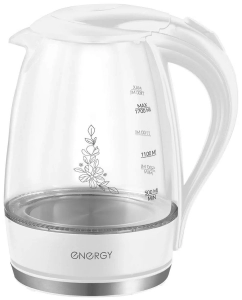 Купить Чайник электрический Energy E-262 1.7 л белый, прозрачный в E-mobi