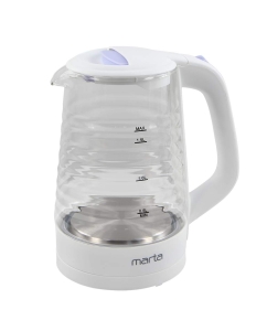 Купить Чайник электрический Marta MT-4585 1.7 л белый, фиолетовый  в E-mobi