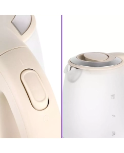 Купить Чайник электрический Kitfort КТ-6601 2 л бежевый, прозрачный  в E-mobi