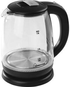 Купить Чайник электрический HomeStar HS-1018 1.8 л черный, прозрачный в E-mobi