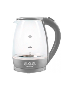 Купить Чайник электрический Мастерица ЕК-1801G 1.8 л прозрачный, серый в E-mobi