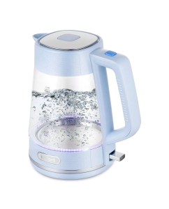 Купить Чайник электрический Kitfort КТ-6623 1.7 л голубой, прозрачный в E-mobi