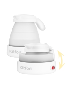Купить Чайник электрический Kitfort KT-667 0.6 л белый  в E-mobi