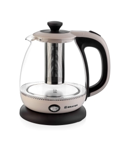 Купить Чайник электрический Brayer BR1046 1 л бежевый, коричневый, прозрачный в E-mobi
