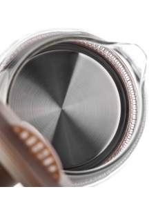 Купить Чайник электрический Brayer BR1046 1 л бежевый, коричневый, прозрачный  в E-mobi