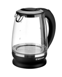 Купить Чайник электрический Brayer BR1044BK 2 л черный, прозрачный в E-mobi