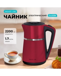 Купить Чайник электрический GALAXY LINE GL0339 1.7 л красный в E-mobi