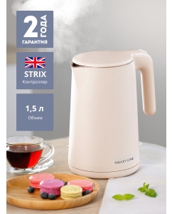 Купить Чайник электрический Galaxy GL0327 пудровый 1.5 л бежевый  в E-mobi
