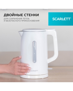 Купить Чайник электрический Scarlett SC-EK21S31 1.7 л белый  в E-mobi
