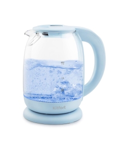 Купить Чайник электрический Kitfort KT-640-1 1.7 л голубой  в E-mobi