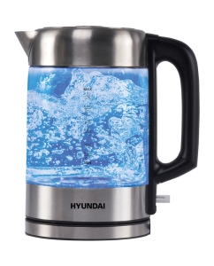 Купить Чайник электрический Hyundai HYK-G6405 1.7л черный/серебристый в E-mobi