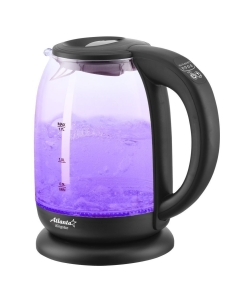 Купить Чайник электрический Atlanta ATH-2532 1.7 л черный, прозрачный  в E-mobi