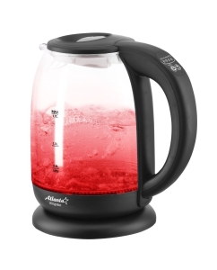 Купить Чайник электрический Atlanta ATH-2532 1.7 л черный, прозрачный  в E-mobi