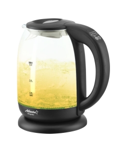 Купить Чайник электрический Atlanta ATH-2532 1.7 л черный, прозрачный  в E-mobi