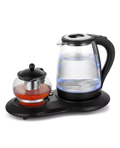 Купить Чайник электрический Kitfort КТ-6178 2 л черный, прозрачный в E-mobi