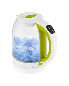 Купить Чайник электрический Kitfort КТ-6140-2 1.7 л прозрачный, зеленый, белый в E-mobi