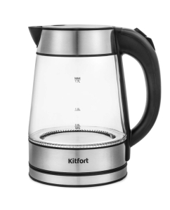 Купить Чайник электрический Kitfort KT-6105 1.7 л серебристый  в E-mobi