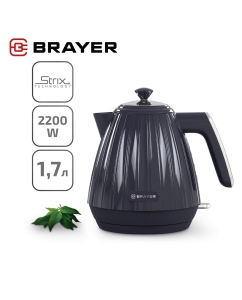Купить Чайник электрический Brayer BR1074 1.7 л черный в E-mobi