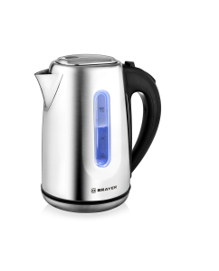 Купить Чайник электрический Brayer BR1014 1.7 л черный, серебристый в E-mobi