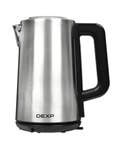 Купить Чайник электрический DEXP EK-MKWG17 1.7 л серебристый, черный в E-mobi