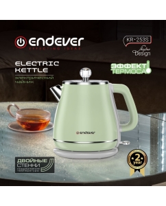 Купить Чайник электрический Endever Skyline KR-253S 1.8 л зеленый  в E-mobi
