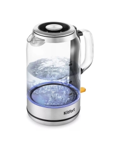 Купить Чайник электрический Kitfort КТ-6193 1.7 л серебристый в E-mobi