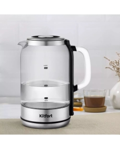 Купить Чайник электрический Kitfort КТ-6193 1.7 л серебристый  в E-mobi