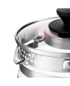 Купить Чайник электрический Kitfort KT-6119 1.7 л серебристый, прозрачный  в E-mobi