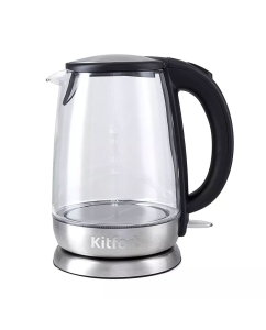 Купить Чайник электрический KITFORT KT-619 1.7 л серебристый, прозрачный в E-mobi