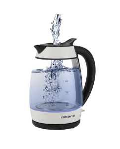 Купить Чайник электрический Polaris PWK 2006CGL 2 л белый, черный в E-mobi