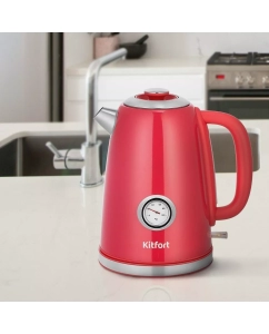 Купить Чайник электрический Kitfort КТ-6665 1.7 л красный  в E-mobi