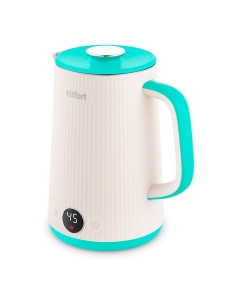 Купить Чайник электрический Kitfort КТ-6197-2 1.7 л белый, зеленый в E-mobi