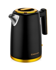 Купить Чайник электрический Brayer BR1017 1.7 л черный, золотистый  в E-mobi