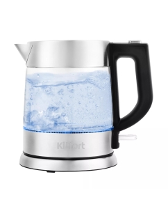 Купить Чайник электрический KITFORT KT-647 1 л серебристый, прозрачный  в E-mobi