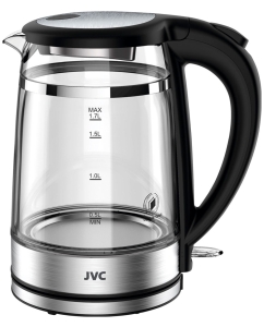 Купить Чайник электрический JVC JK-KE1815 1.7 л прозрачный, серебристый, черный в E-mobi