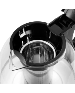 Купить Чайник электрический Kitfort КТ-6180 2 л черный, прозрачный  в E-mobi