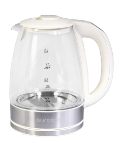 Купить Чайник электрический Oursson KE1744GD/IV 1.7 л белый  в E-mobi